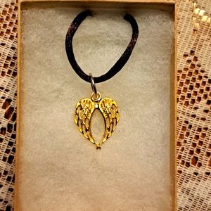 Gold Angel Wings Necklace